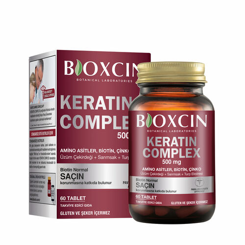 Bioxcin Keratin Complex - odbudowa i wzmocnienie włosów od środka (60 tabletek)