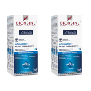 Bioxsine DermaGen Aqua Thermal – szampon przeciwłupieżowy do skóry łojotokowej – 2x200 ml