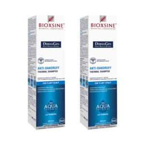 Bioxsine DermaGen Aqua Thermal – szampon przeciwłupieżowy z wodą termalną – 2x300 ml