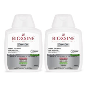Bioxsine DermaGen ziołowy szampon do włosów przetłuszczających się, osłabionych z tendencją do wypadania 2x300 ml