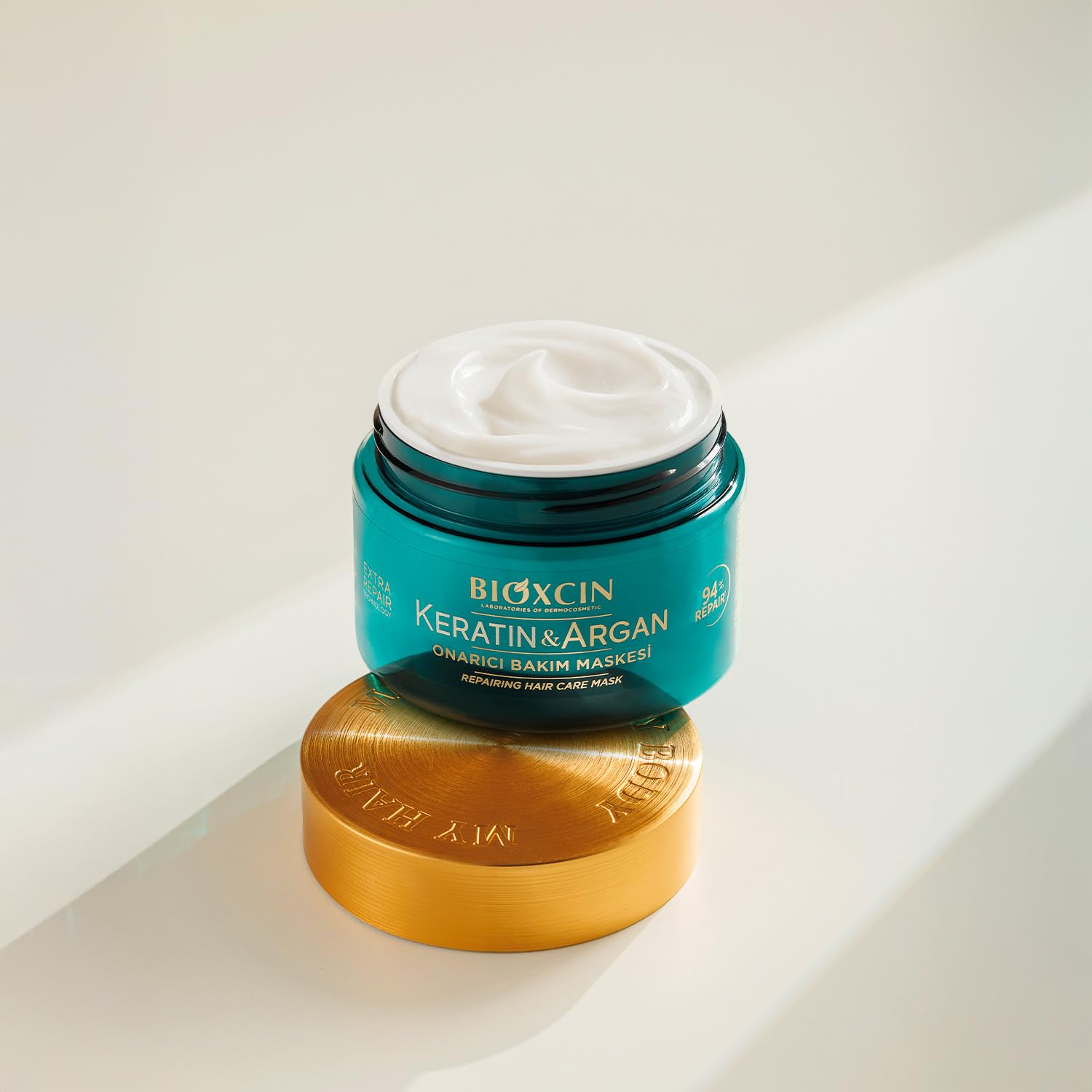 Bioxcin Keratin & Argan - regenerująca maska do włosów 225 ml - obrazek 2
