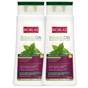 Zestaw Bioblas Botanic Oils – szampon z olejem z nasion pokrzywy przeciw wypadaniu włosów 2x360 ml