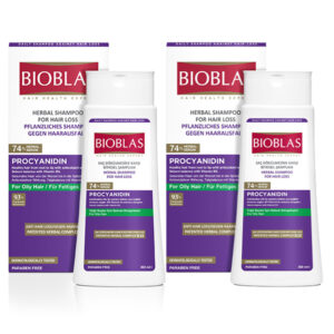 Zestaw Bioblas – ziołowy szampon z procyjanidyną i witaminą B3 do włosów przetłuszczających się 2x360 ml