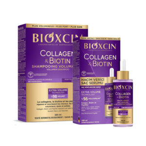 Zestaw Bioxcin Serum dodające włosom objętości przeciw wypadaniu, 100ml + szampon dodający objętości, 300ml