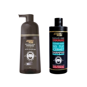 Softto Plus Szampon koloryzujący brąz 350ml + Szampon ochrona koloru 400ml